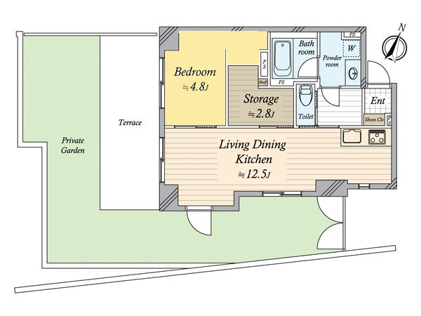 旗の台フラット 間取図(平面図) 旗の台フラット 間取図(平面図)