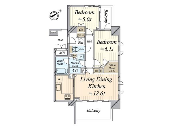 グレイスコート代々木公園 間取図(平面図)