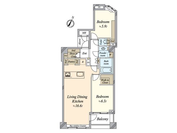 アルス洗足 間取図(平面図)