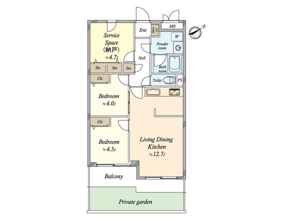 藤和旗の台コープ 間取図(平面図)