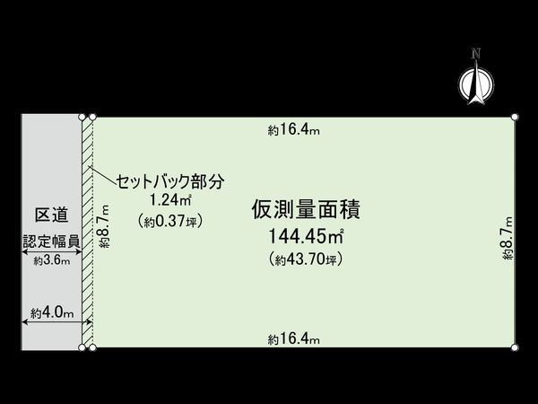 中野区若宮3丁目 土地 区画図