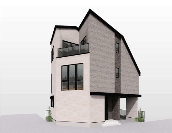 杉並区桃井3丁目 新築戸建 外観パース図