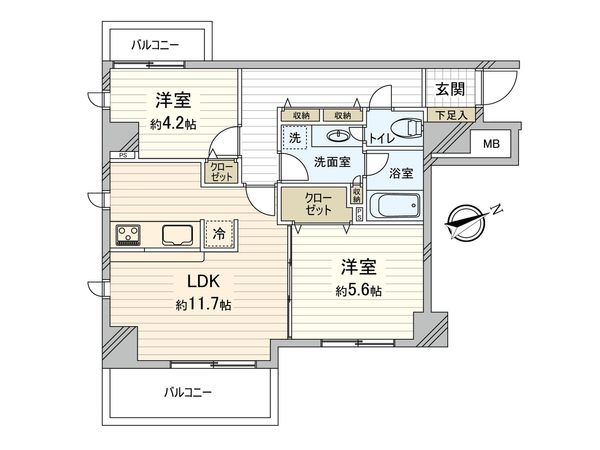 ヴィンテージ南阿佐ヶ谷 間取図(平面図)