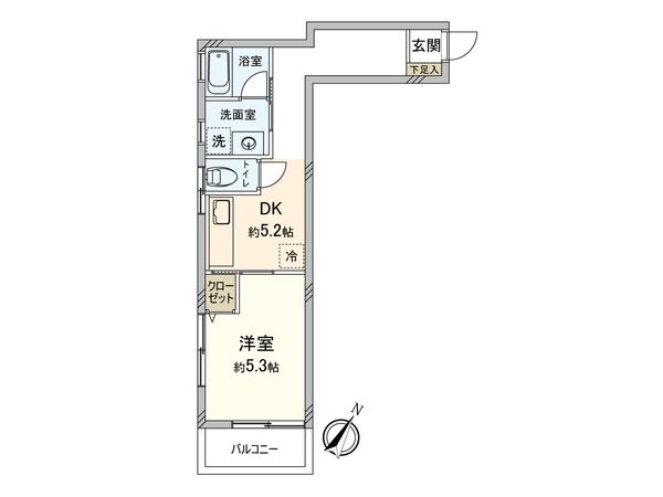 ミフジ阿佐ヶ谷マンション 間取図(平面図) 間取図(平面図)