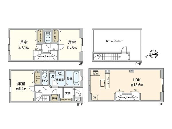 セボンソレアード西荻窪 間取図(平面図)