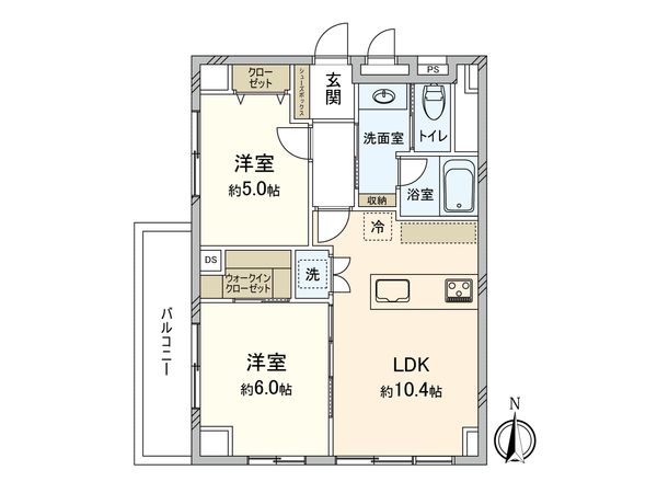 阿佐ヶ谷陵雲閣マンション 間取図(平面図) 間取図(平面図)