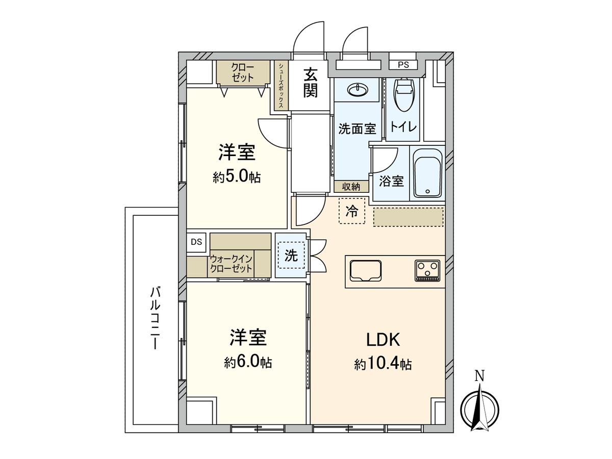 阿佐ヶ谷陵雲閣マンション 間取図(平面図) 間取図(平面図)