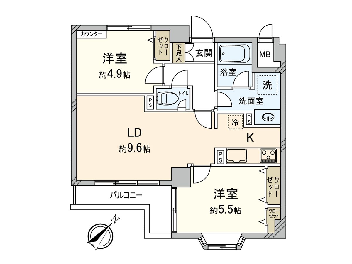 ヴィンテージ杉並・和田 間取図(平面図) 間取図(平面図)