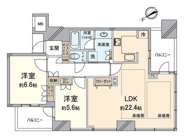 クレヴィアタワー中之島 間取図(平面図) 間取図(平面図)