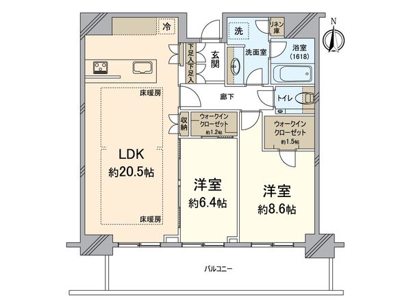 グランドメゾン新梅田タワーTHE CLUB RESIDENCE 間取図(平面図)