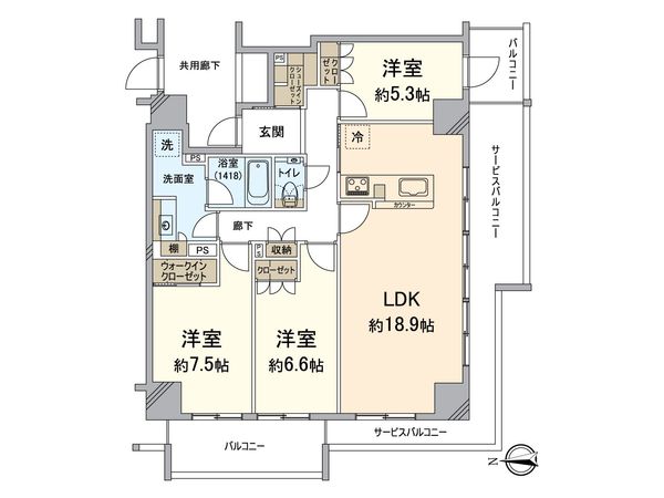 シエリアタワー大阪福島 間取図(平面図) 間取図(平面図)