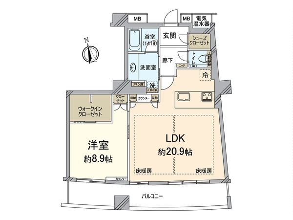 ザ・タワー大阪 間取図(平面図) 間取図(平面図)