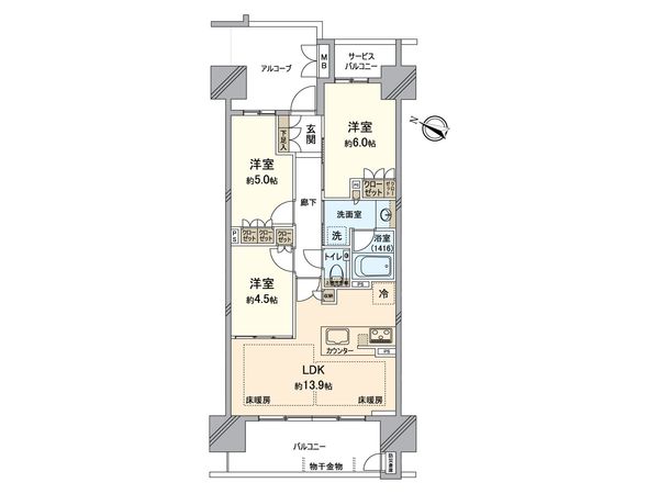 パークナード新梅田アーバンパレス 間取図(平面図) パークナード新梅田アーバンパレス 間取図(平面図)