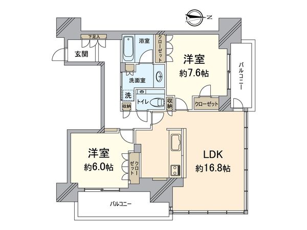グランドメゾン新梅田タワーTHE CLUB RESIDENCE 間取図(平面図) 間取図(平面図)