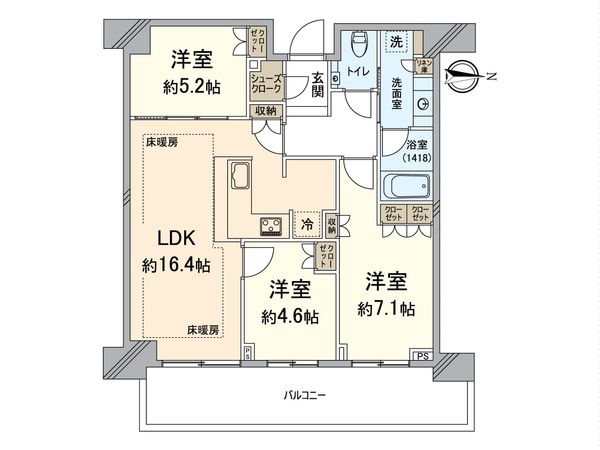 グランドメゾン新梅田タワーTHE CLUB RESIDENCE 間取図(平面図) 間取図(平面図)