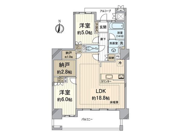 福島ガーデンズタワー 間取図(平面図) 間取図(平面図)