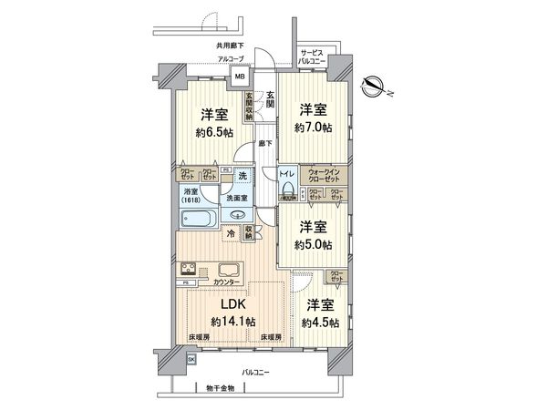 ハルモシティ 間取図(平面図) ハルモシティ 間取図(平面図)