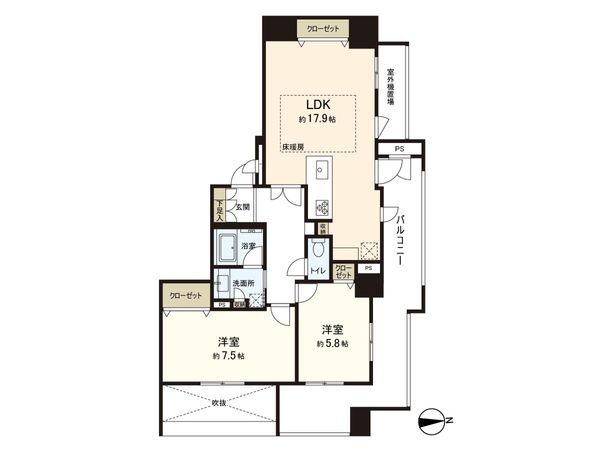 ネバーランド南堀江 間取図(平面図) 間取図(平面図)