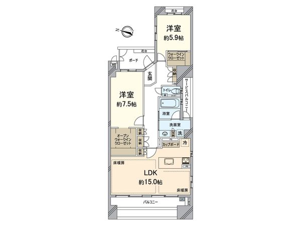 サンクタス梅田扇町パーク 間取図(平面図) 間取図(平面図)