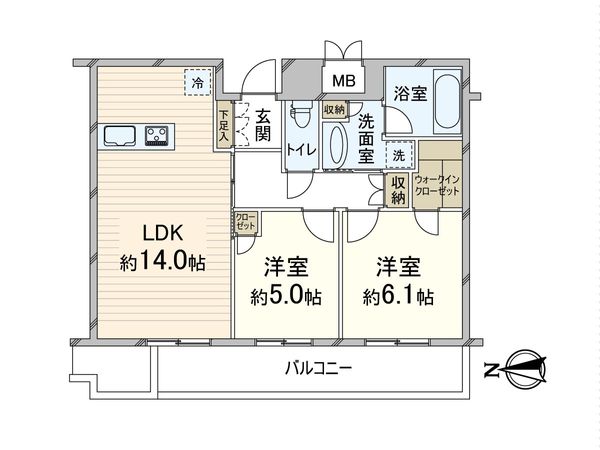 ローレルタワーサンクタス梅田 間取図(平面図) ローレルタワーサンクタス梅田 間取図(平面図)