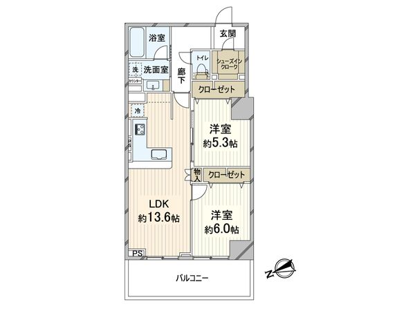 ローレルコート難波 間取図(平面図)