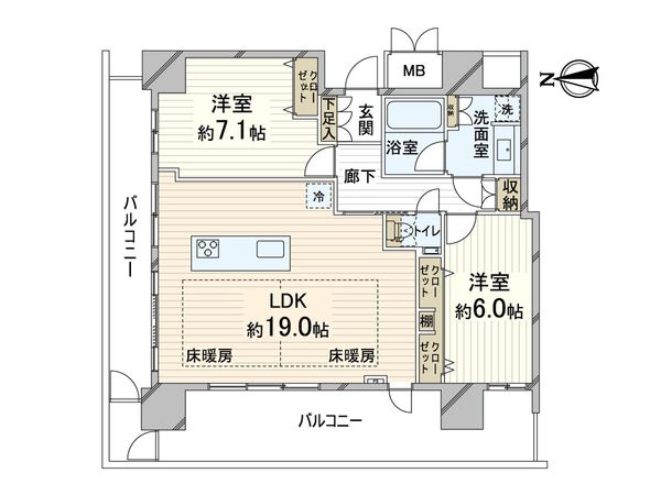 ローレルタワー梅田 間取図(平面図) 間取図(平面図)
