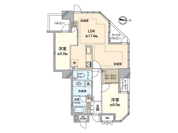 ブランズタワー大阪本町 間取図(平面図) 間取図(平面図)