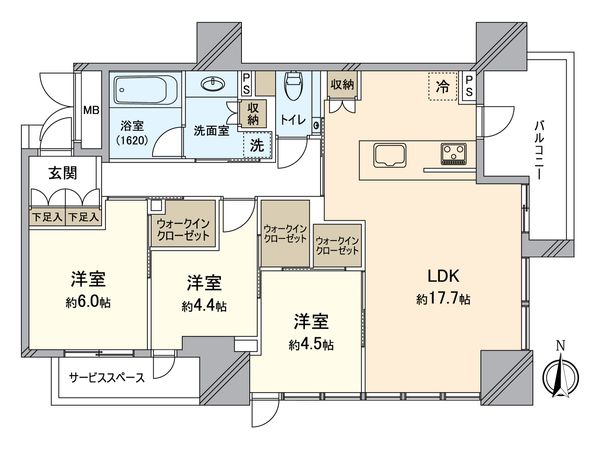 ジオタワー堺筋本町 間取図(平面図) 間取図(平面図)