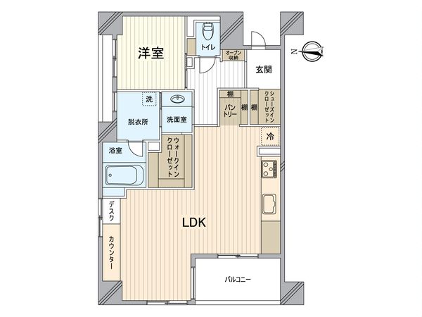 グランアッシュ谷町エクスコード 間取図(平面図)