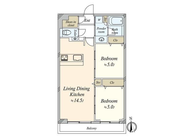 ベイクレストタワー 間取図(平面図)