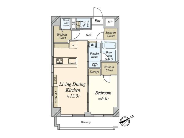キョウエイハイツ田町 間取図(平面図)