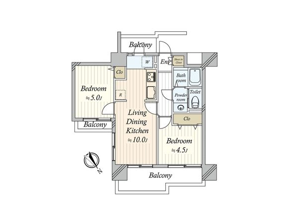 グローリア初穂御殿山 間取図(平面図) 間取図(平面図)