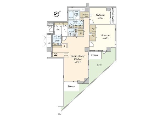 等々力グランドヒルズ 間取図(平面図) 間取図(平面図)
