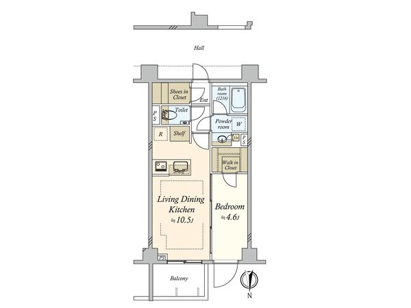ピアース自由が丘レジデンス 間取図(平面図)