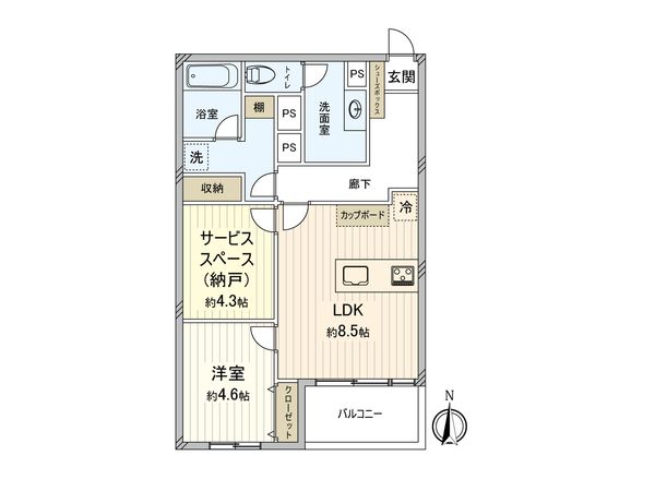 シャトー文京 間取図(平面図) シャトー文京 間取図(平面図)