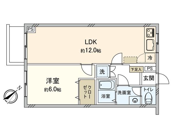 ワコー千石マンション 間取図(平面図) ワコー千石マンション 間取図(平面図)