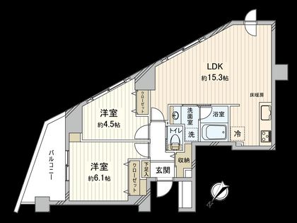 ディアハイム根津 間取図(平面図) 間取図(平面図)