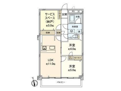 古河ガーデンマンション 間取図(平面図) 間取図(平面図)