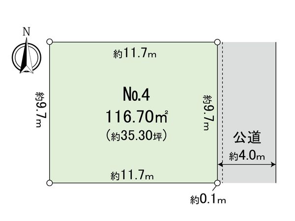 シティガーデン三鷹4区画 区画図