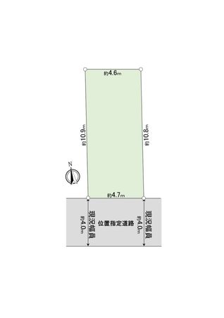 三鷹市牟礼1丁目 土地 区画図