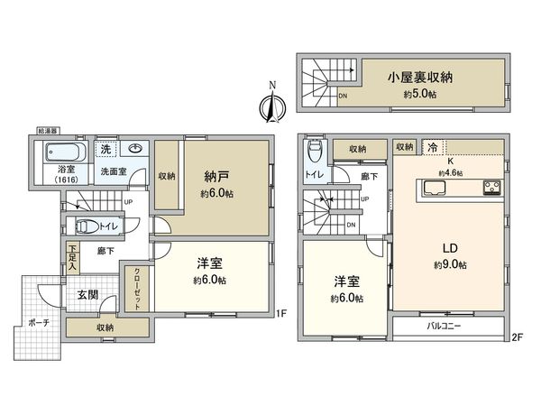 三鷹市井口1丁目 戸建 間取図(平面図)