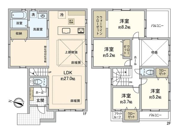 三鷹市牟礼5丁目 戸建 間取図(平面図)