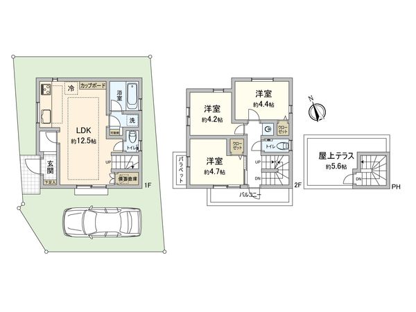 武蔵野市吉祥寺南町4丁目 戸建 間取図(平面図) 間取図(平面図)