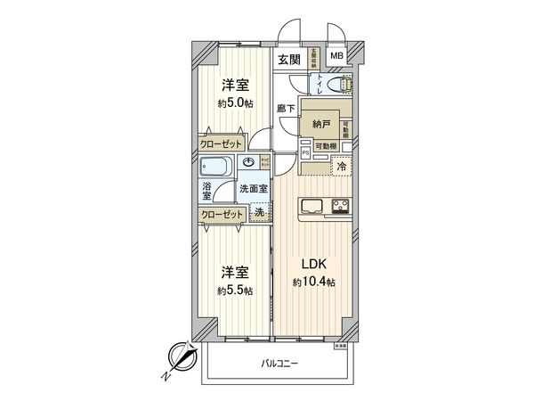 藤和シティコープ三鷹 間取図(平面図)