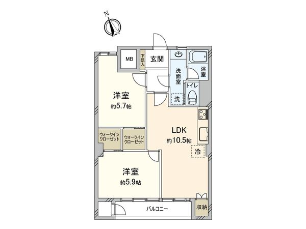 ニューミタカマンション 間取図(平面図)