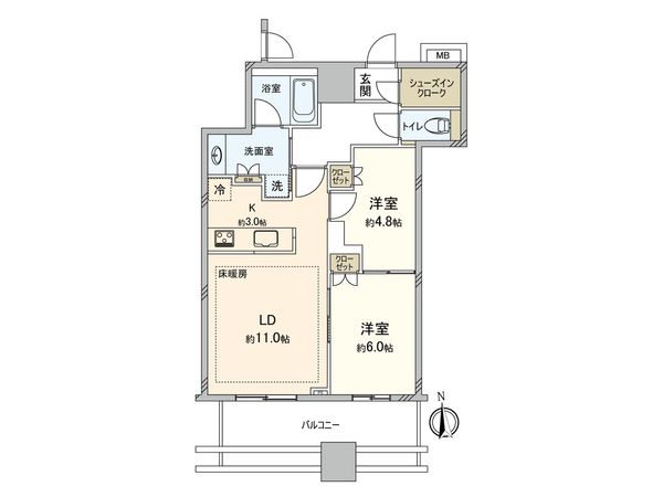 武蔵野タワーズ スカイゲートタワー 間取図(平面図)