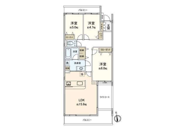 吉祥寺北パーク・ホームズ 間取図(平面図)