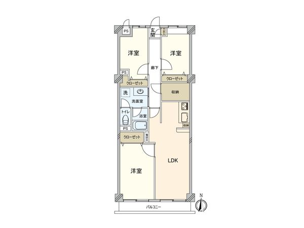 ペガサスマンション三鷹新川 間取図(平面図) 間取図(平面図)