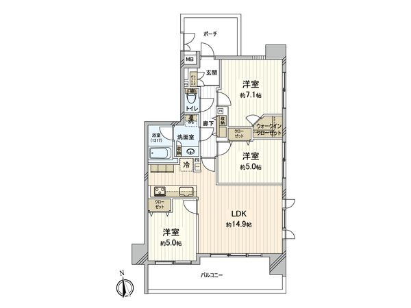 フェイム三鷹フォレストコート 間取図(平面図) フェイム三鷹フォレストコート 間取図(平面図)