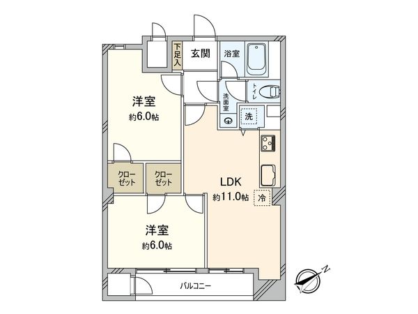 ニューミタカマンション 間取図(平面図)